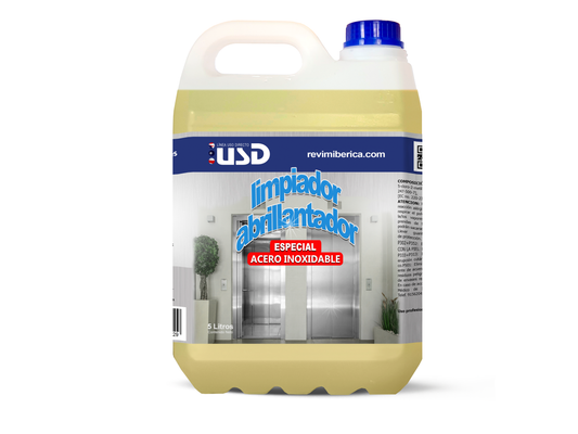 Limpiador abrillantador de acero inoxidable – Limpia, protege y elimina huellas (uso profesional)