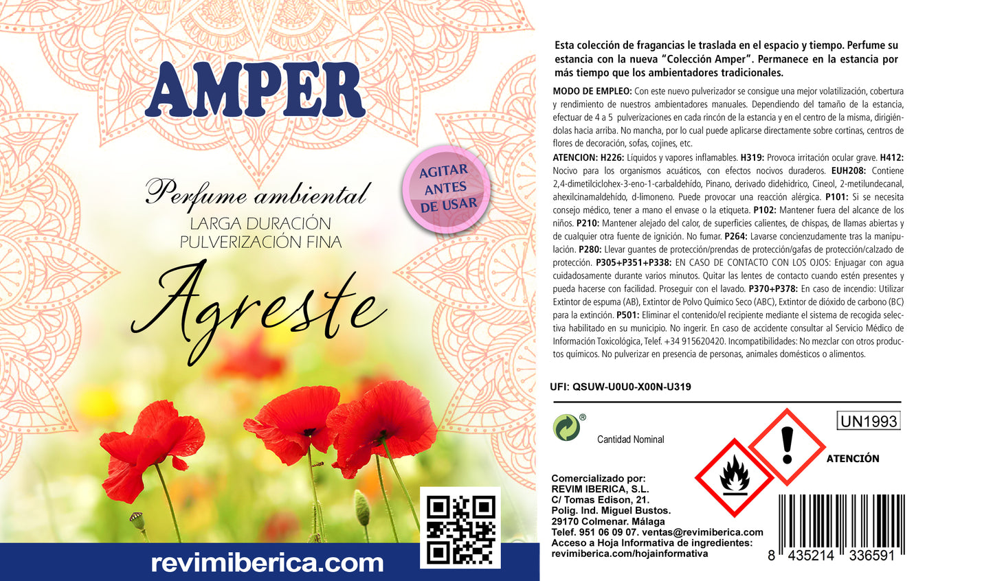 Ambientador Agreste | Aroma natural a flores del campo, limpio y refrescante