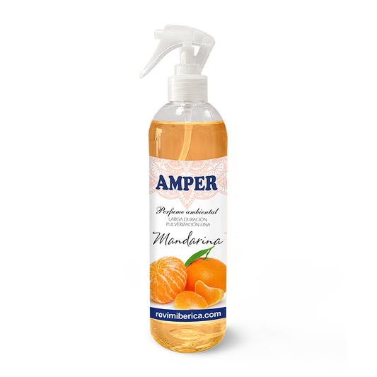 Ambientador de Origen natural
Aroma cítrico de mandarina dulce y Larga duración AMPER