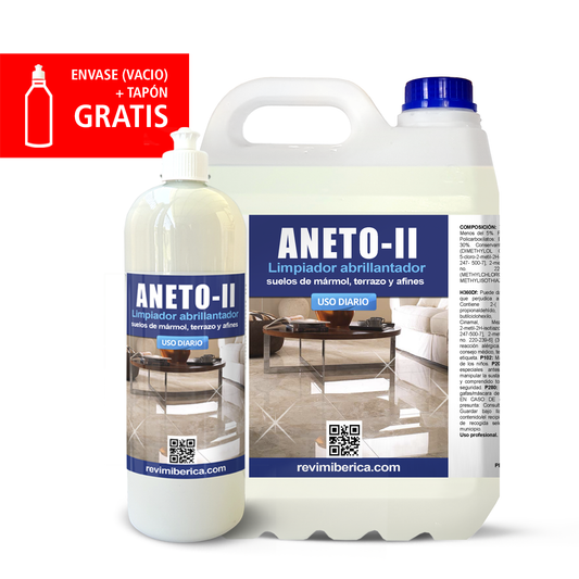 Fregasuelos Limpiador y Abrillantador ANETO-ll | Mármol, Terrazo y Suelos Delicados