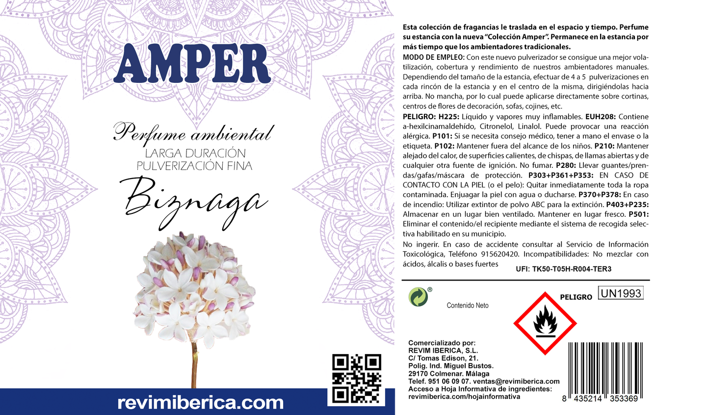 Ambientador de Biznaga | El perfume floral que homenajea a Málaga