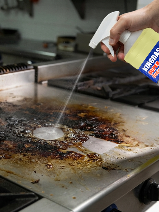 KINGRAS - SUPER DESENGRASANTE concentrado para cocinas - Desengrasante diluible para cocinas y talleres - KINGRAS