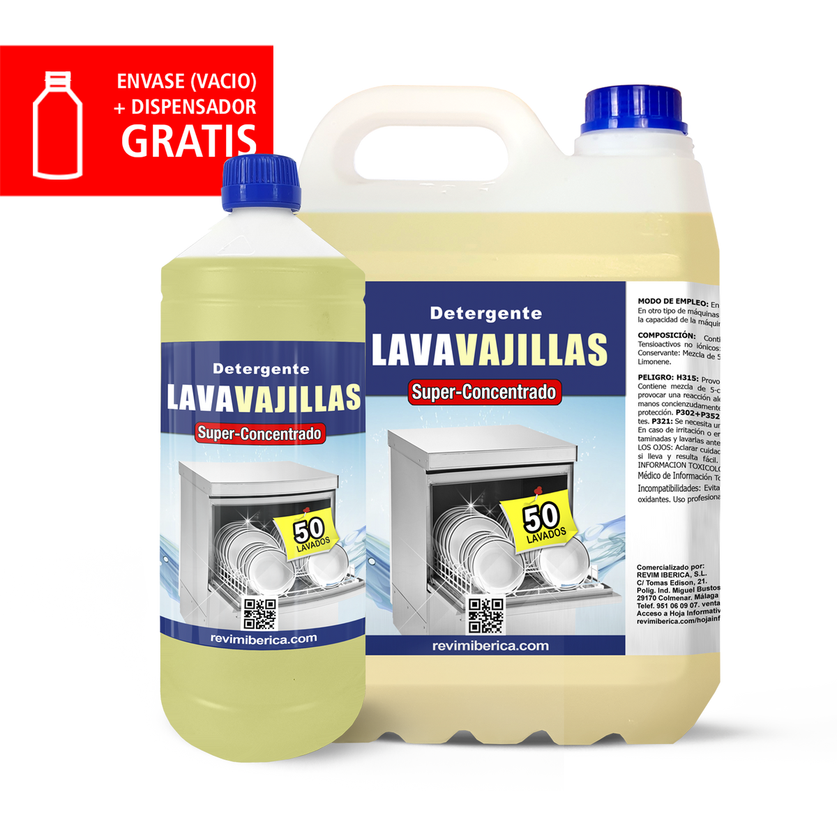 Detergente lavavajillas SUPERCONCENTRADO para máquinas automáticas