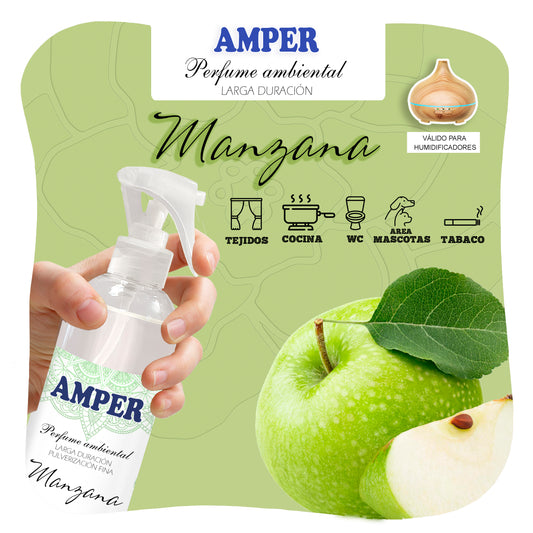 Ambientador de Manzana Verde AMPER | Frescura juvenil y aroma revitalizante