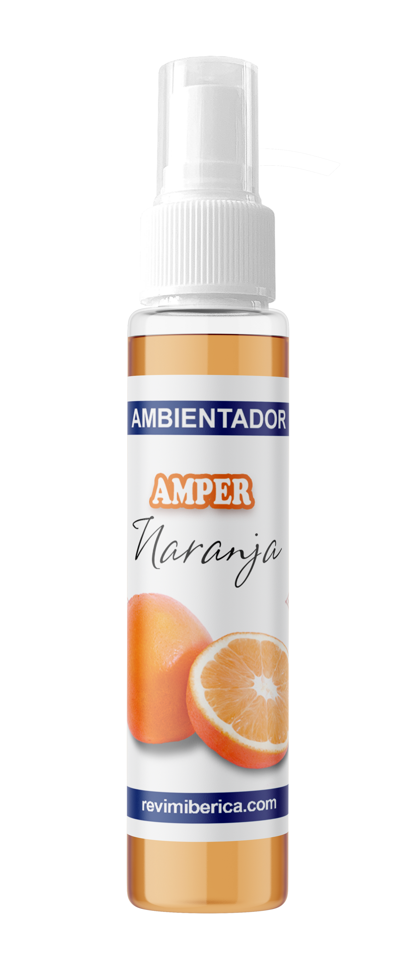 El ambientador de naranja AMPER estimula, refresca y perfuma con esencias cítricas. Úsalo en casa, coche, ropa o durante yoga. Formato hasta 5 litros. Aroma permanente.