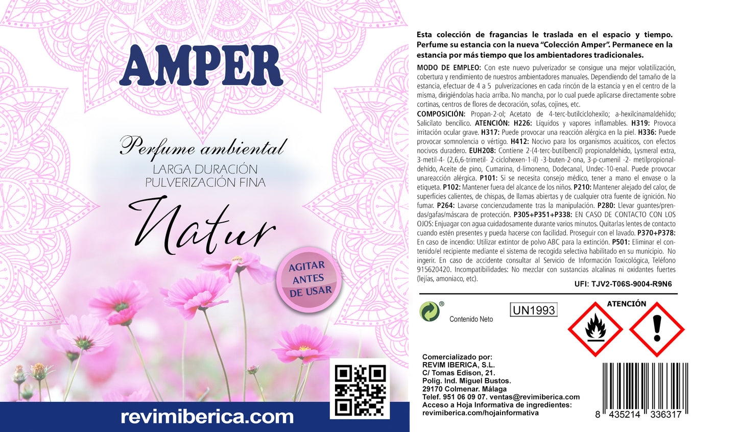 Ambientador NATUR | Aroma de Hierba Verde, Cítricos y Almizcle Blanco 🌿