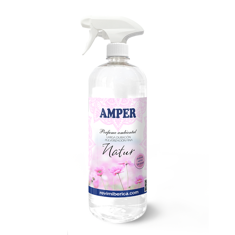 Ambientador NATUR – frescura neutra y natural aroma limpio y armónico. Concentrado, permanente. AMPER NATUR
