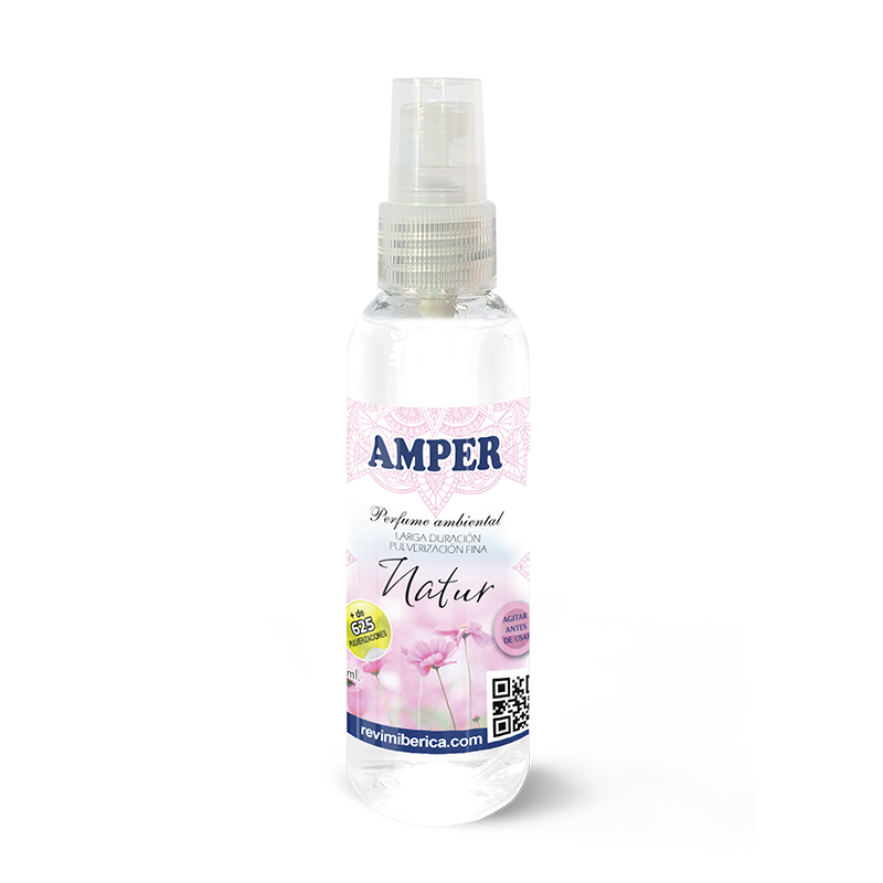Ambientador NATUR – frescura neutra y natural aroma limpio y armónico. Concentrado, permanente. AMPER NATUR