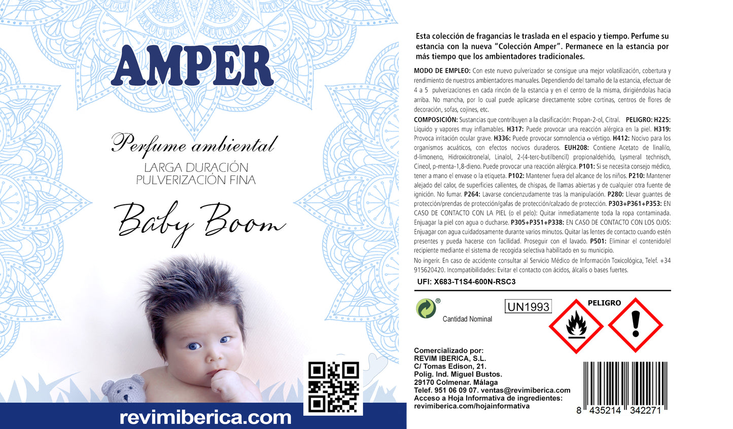 Ambientador colonia de nenes | aroma de la infancia, puro y fresco. Concentrado