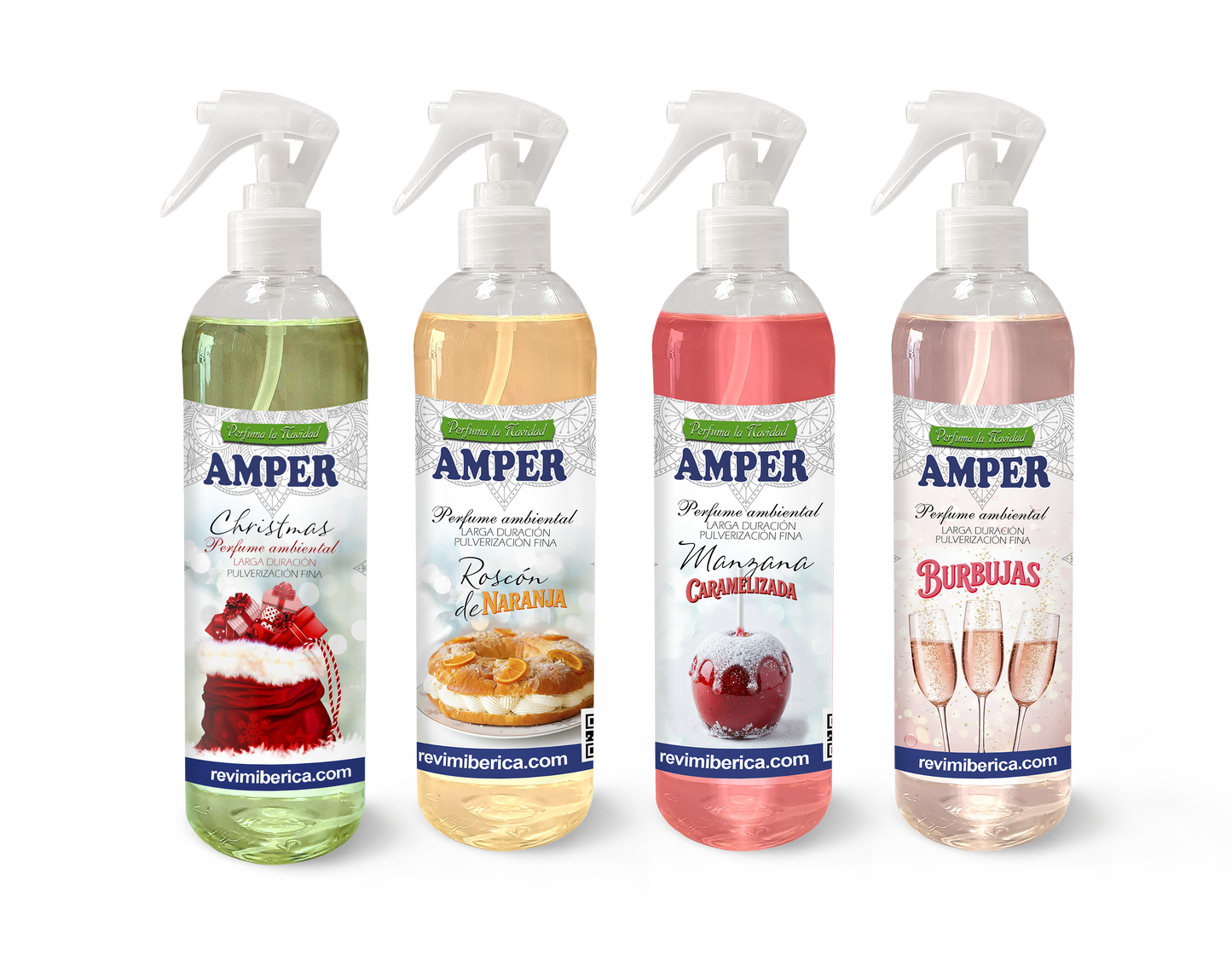 Pack de ambientadores AMPER de Navidad con 4 aromas festivos edición limitada