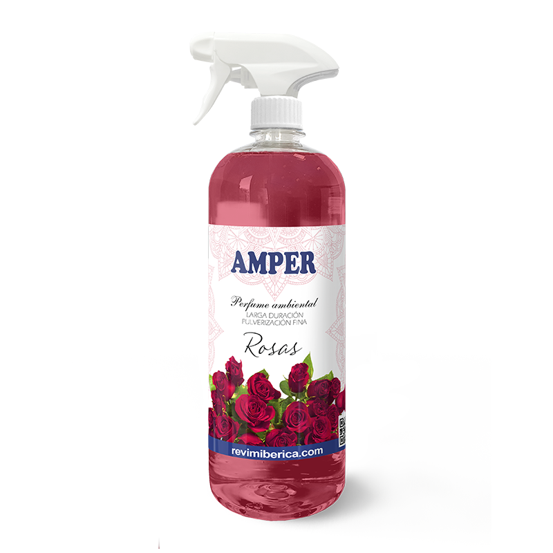 Ambientador de Rosas Rojas AMPER | Aroma de agua de rosas, elegante y relajante para tu hogar