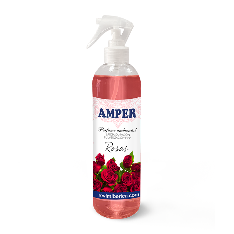 Ambientador de Rosas Rojas AMPER | Aroma de agua de rosas, elegante y relajante para tu hogar