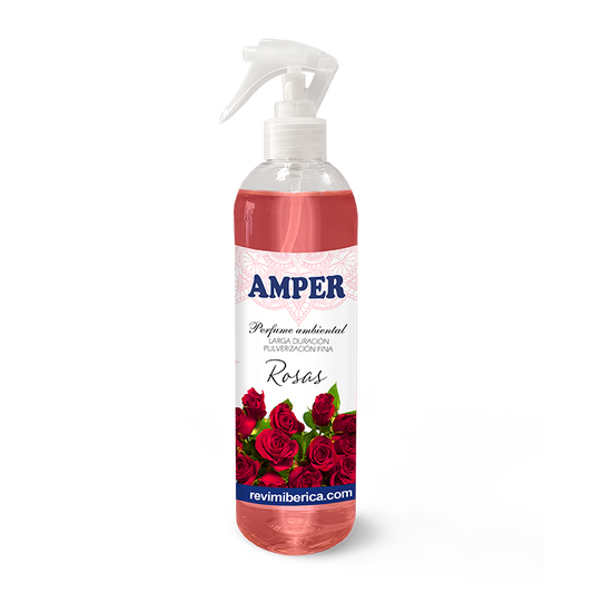 Ambientador de Rosas Rojas AMPER | Aroma de agua de rosas, elegante y relajante para tu hogar
