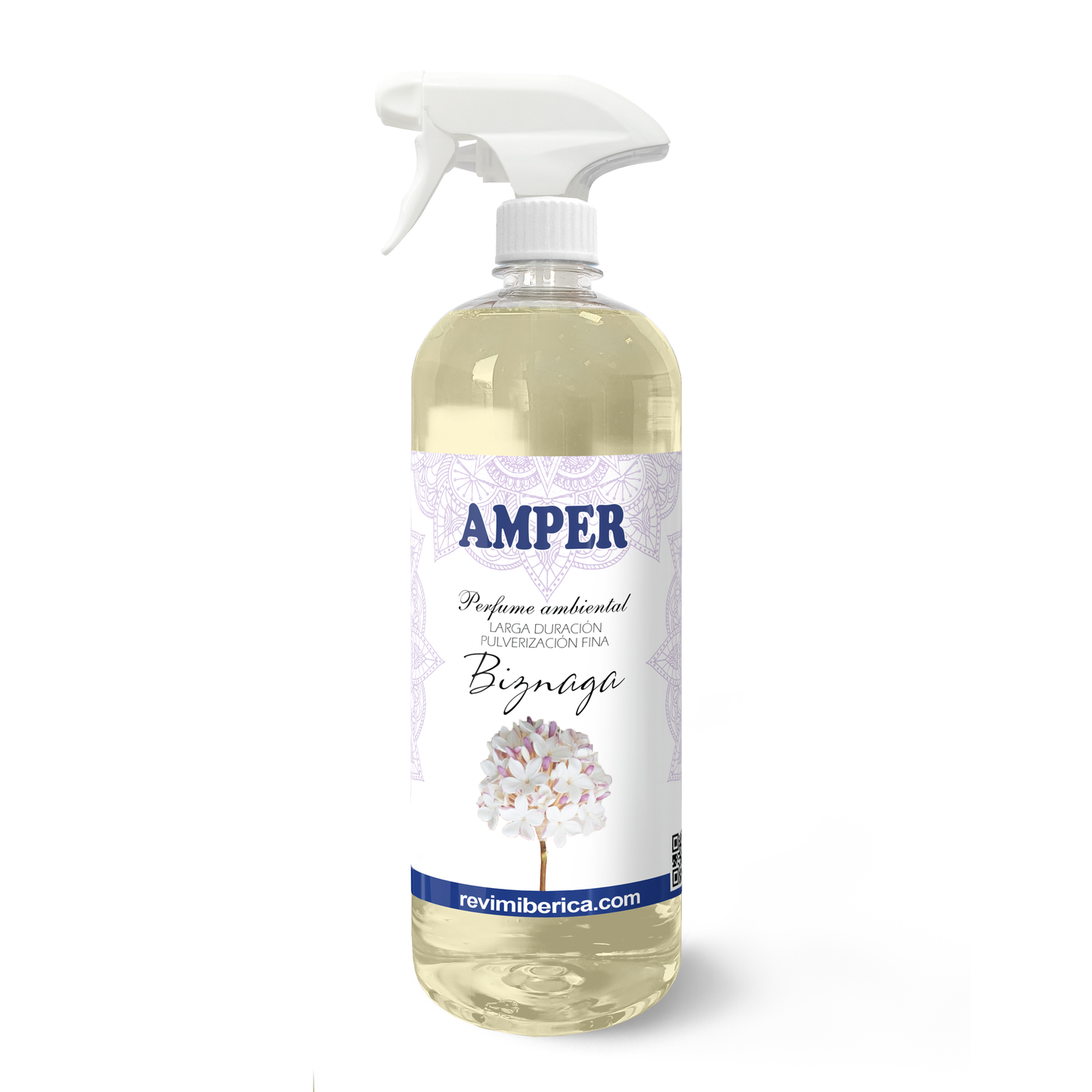 Descubre el ambientador de Biznaga AMPER, inspirado en el perfume floral de Málaga. Un homenaje a su feria y tradición, con notas de jazmín y flores blancas. Aroma permanente y elegante.