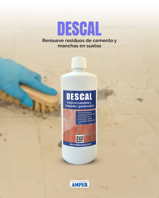 descal quitacementom limpia juntas de gres, eliminador de cal, eliminador de oxido, amper