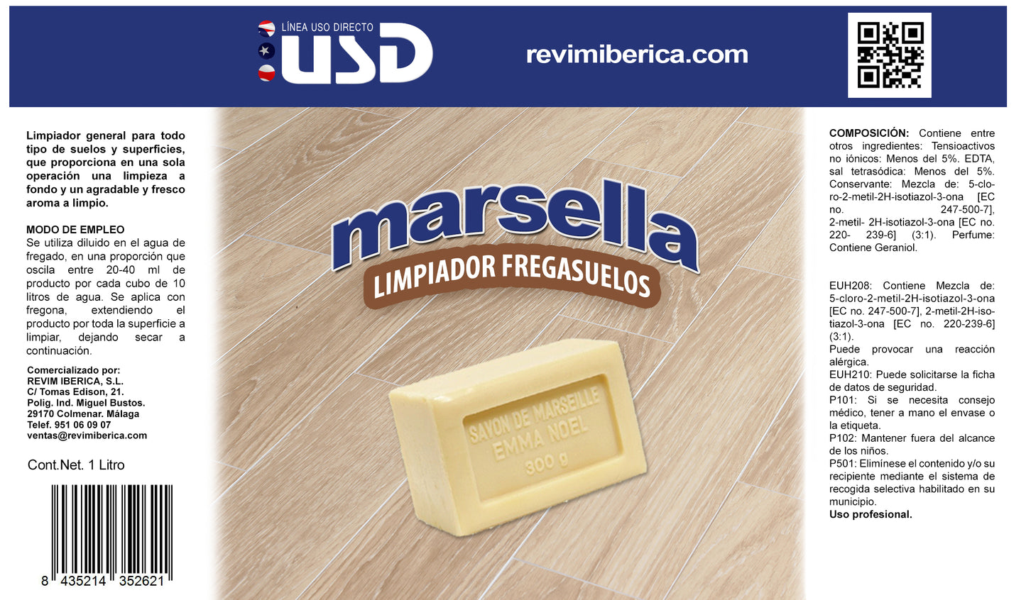 Fregasuelos fragancia concentrada, talco, marsella, floral