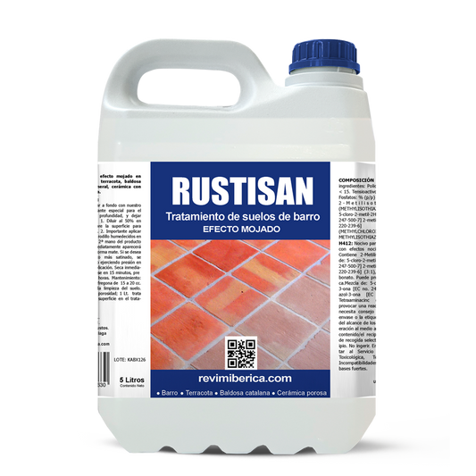 RUSTISAN. Fregasuelos - tratamiento de solerías de barro, terracota y cerámica
