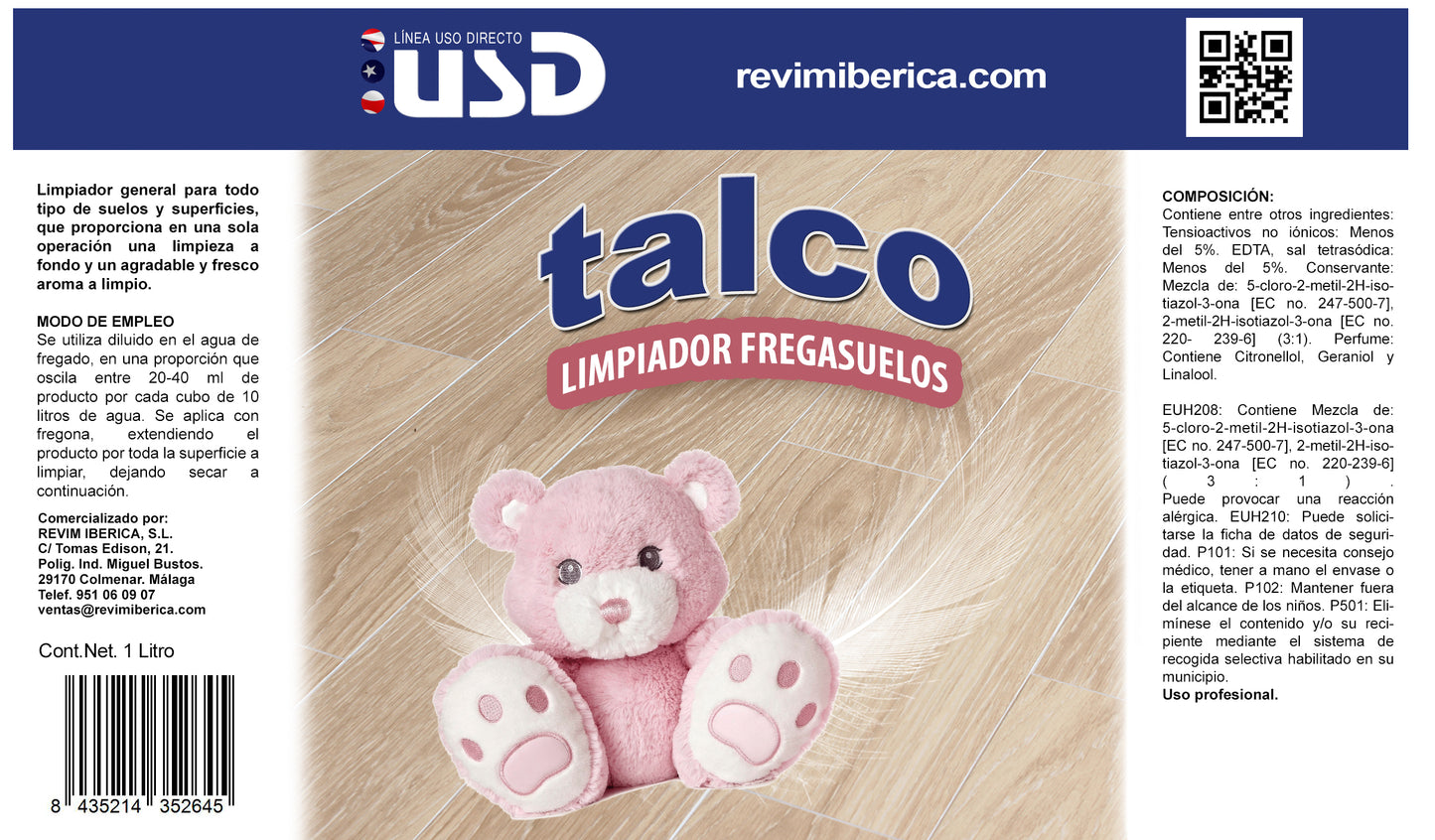 Fregasuelos fragancia concentrada, talco, marsella, floral