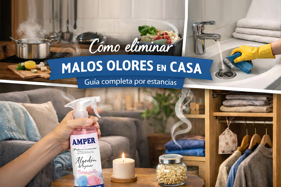 Cómo eliminar malos olores según la estancia