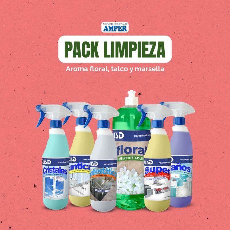 Packs de productos de limpieza y ambientación para el hogar