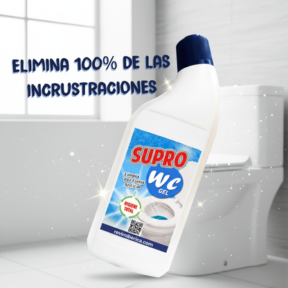 SUPRO-WC AMPER 🚽– Limpieza profunda del inodoro con brillo y frescor