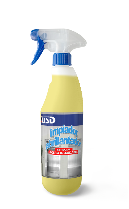 Limpiador abrillantador de acero inoxidable – Limpia, protege y elimina huellas (uso profesional)