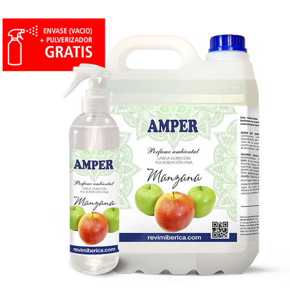Descubre el ambientador de manzana verde AMPER, un aroma fresco, afrutado y juvenil. Perfecto para oficinas, tiendas y espacios concurridos. ¡Directo desde fábrica!


