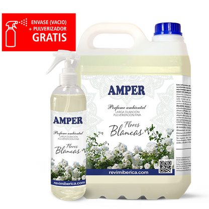 Ambientador de Flores Blancas AMPER | Aroma floral fresco y elegante