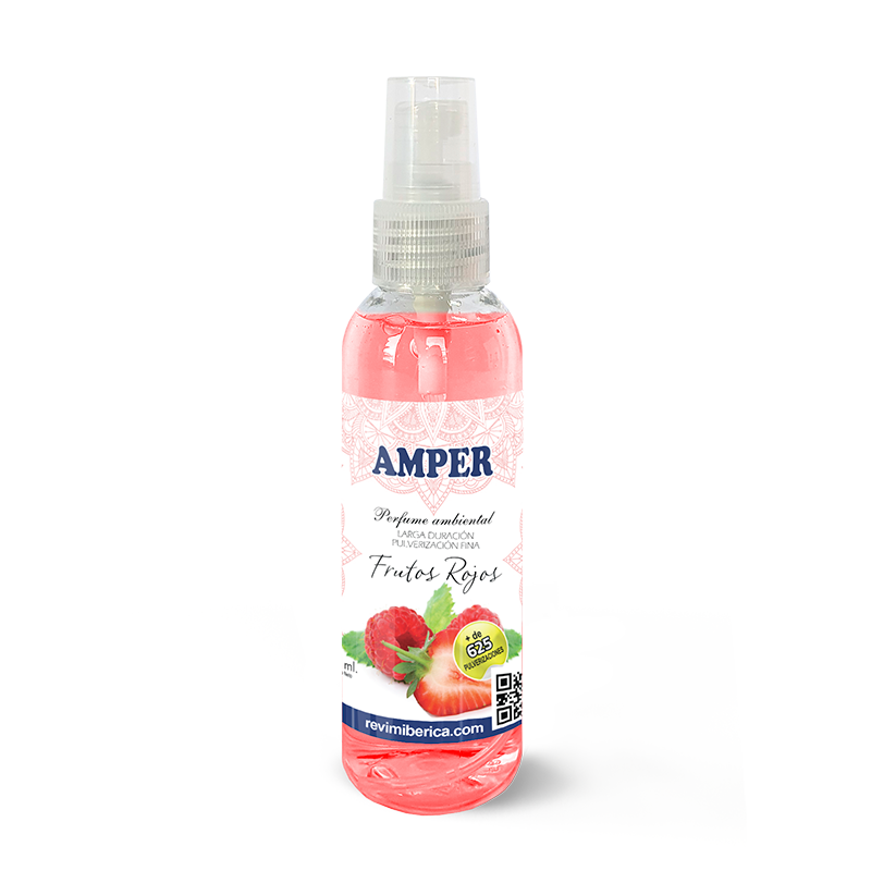 Ambientador aroma FRUTOS ROJOS | Aroma dulce y revitalizante. Concentrado, permanente. FRUTOS ROJOS