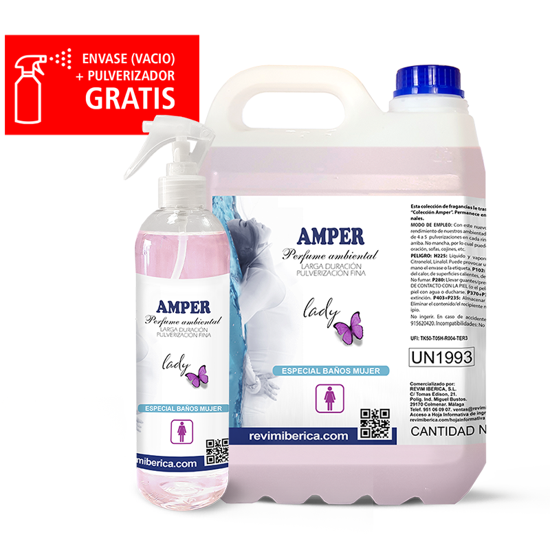 Ambientador de Baño AMPER LADY – Aroma Concentrado, Elegante y Permanente

