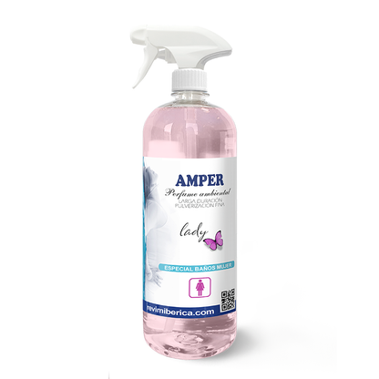 Ambientador AMPER LADY | Esencia concentrada para baños elegantes – Aroma permanente y sofisticado
