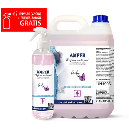 Ambientador AMPER LADY | Esencia concentrada para baños elegantes – Aroma permanente y sofisticado