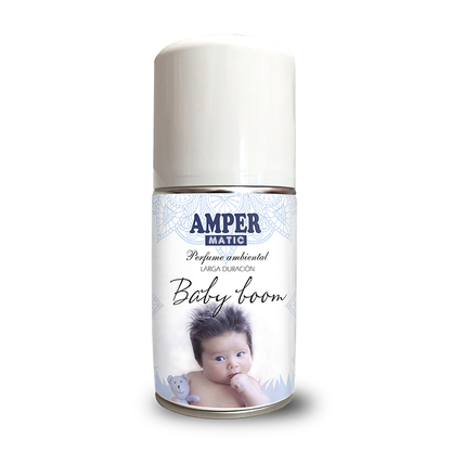 Ambientador aerosol, recambio difusor automático y manual. ROPA LIMPIA. Suave y fresco aroma. AMPER ROPA LIMPIA (250ml)