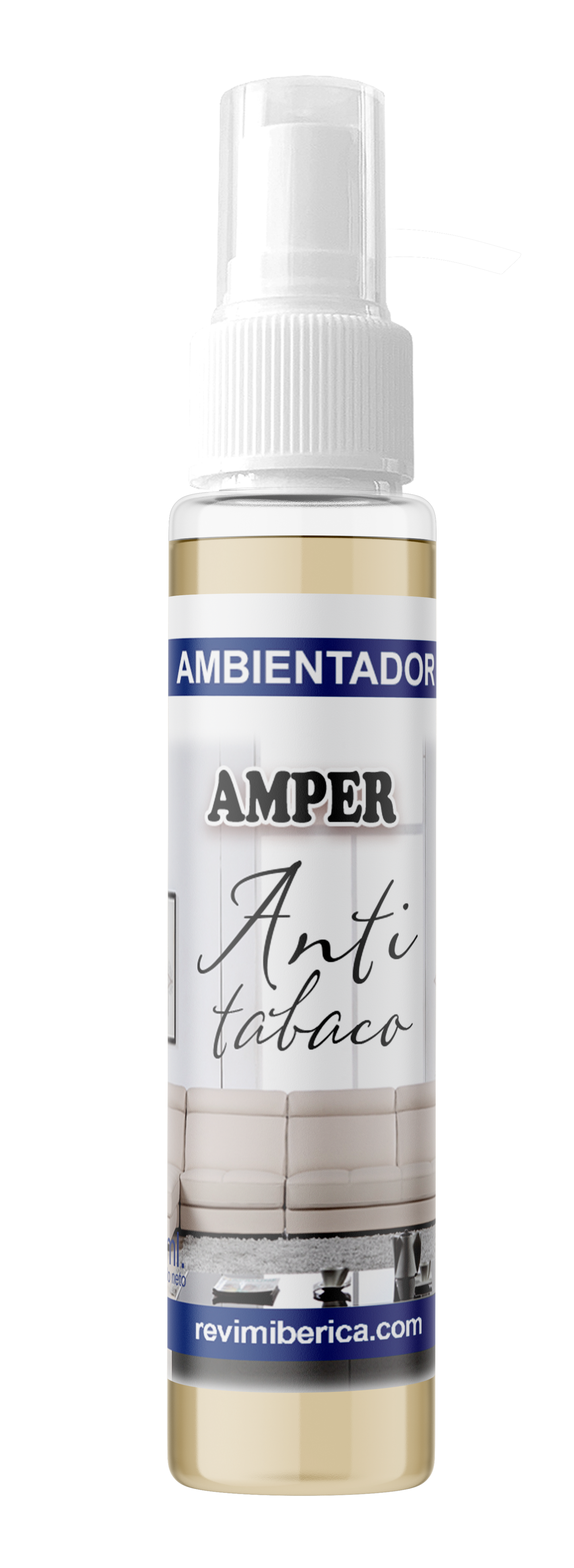 Ambientador Anti Tabaco AMPER | Neutraliza olores de nicotina en casa y coche