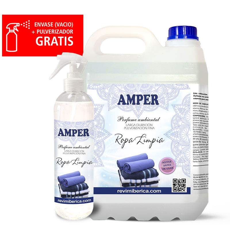 Ambientador Ropa Limpia | Aroma Fresco para Tejidos, Hogar y Coche