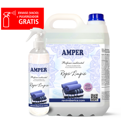 Ambientador Ropa Limpia | Aroma Fresco para Tejidos, Hogar y Coche