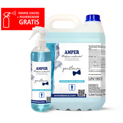 Ambientador AMPER GENTLEMEN | Aroma masculino para baño – Fresco, marino y duradero
