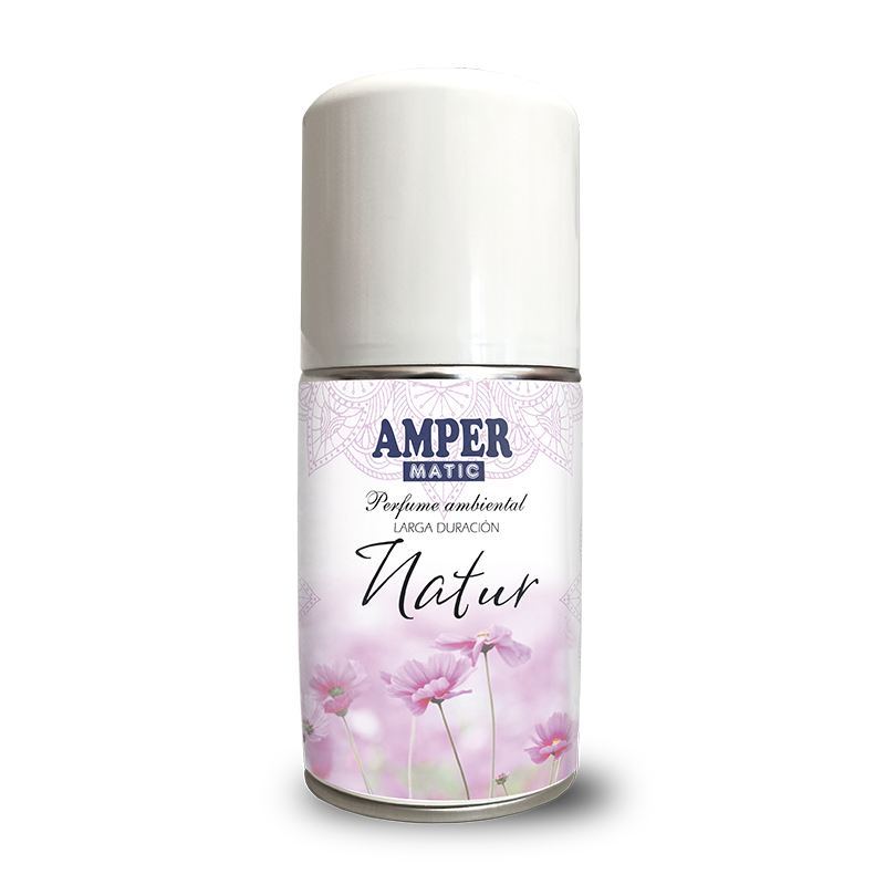 Ambientador aerosol, recambio difusor automático y manual. ROPA LIMPIA. Suave y fresco aroma. AMPER ROPA LIMPIA (250ml)