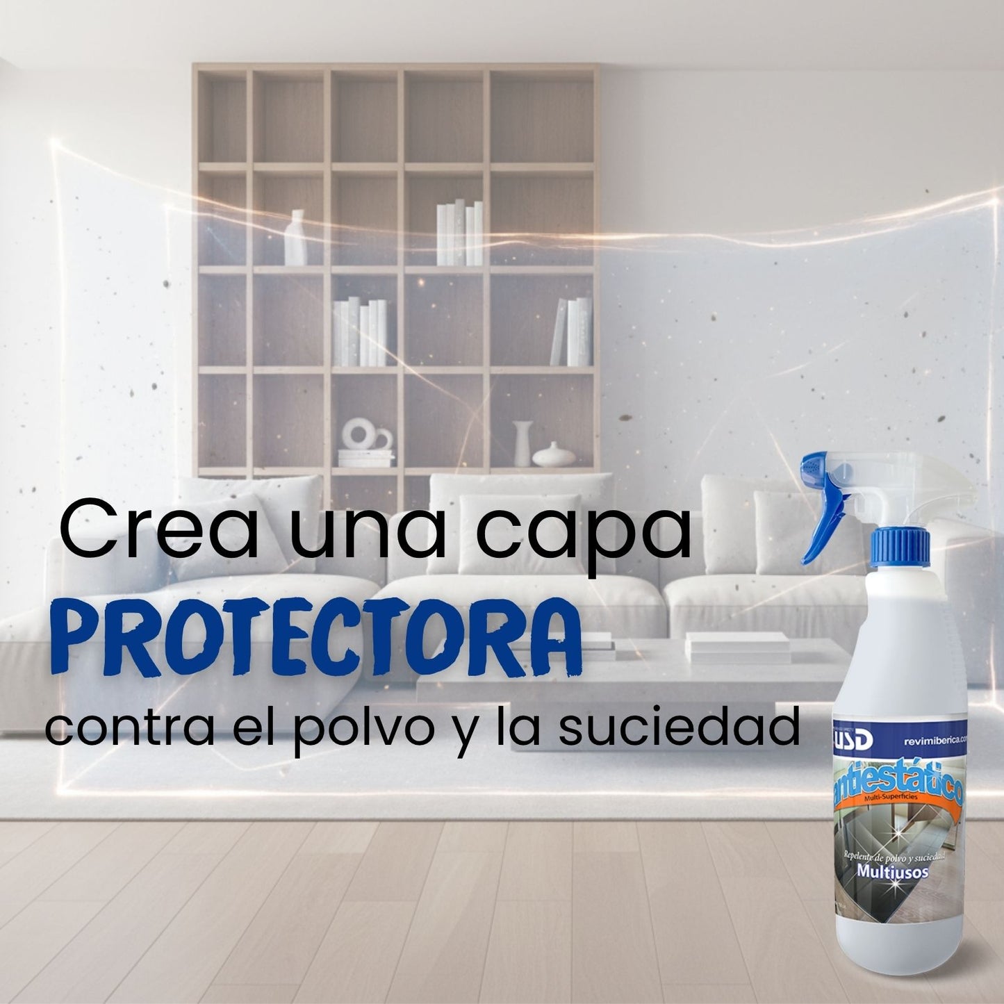 Limpiador Antiestático Multisuperficies – Captapolvo y antipolvo AMPER