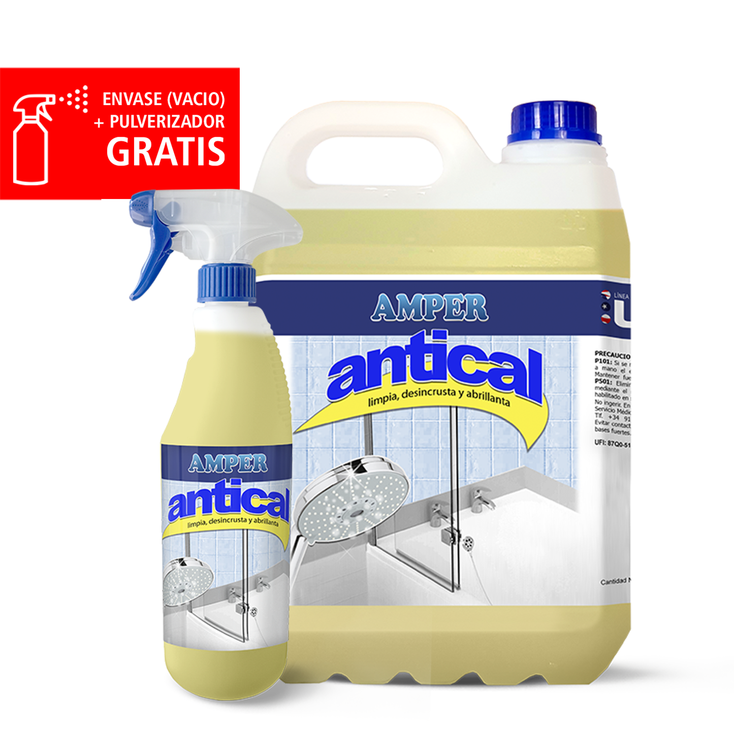 Antical AMPER – Limpieza profunda y brillo para baños y grifería