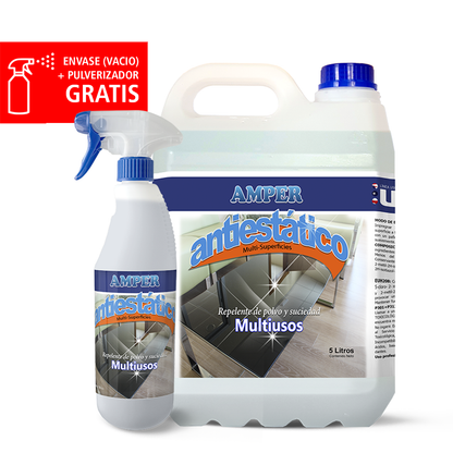 Limpiador Antiestático Multisuperficies – Captapolvo y antipolvo AMPER