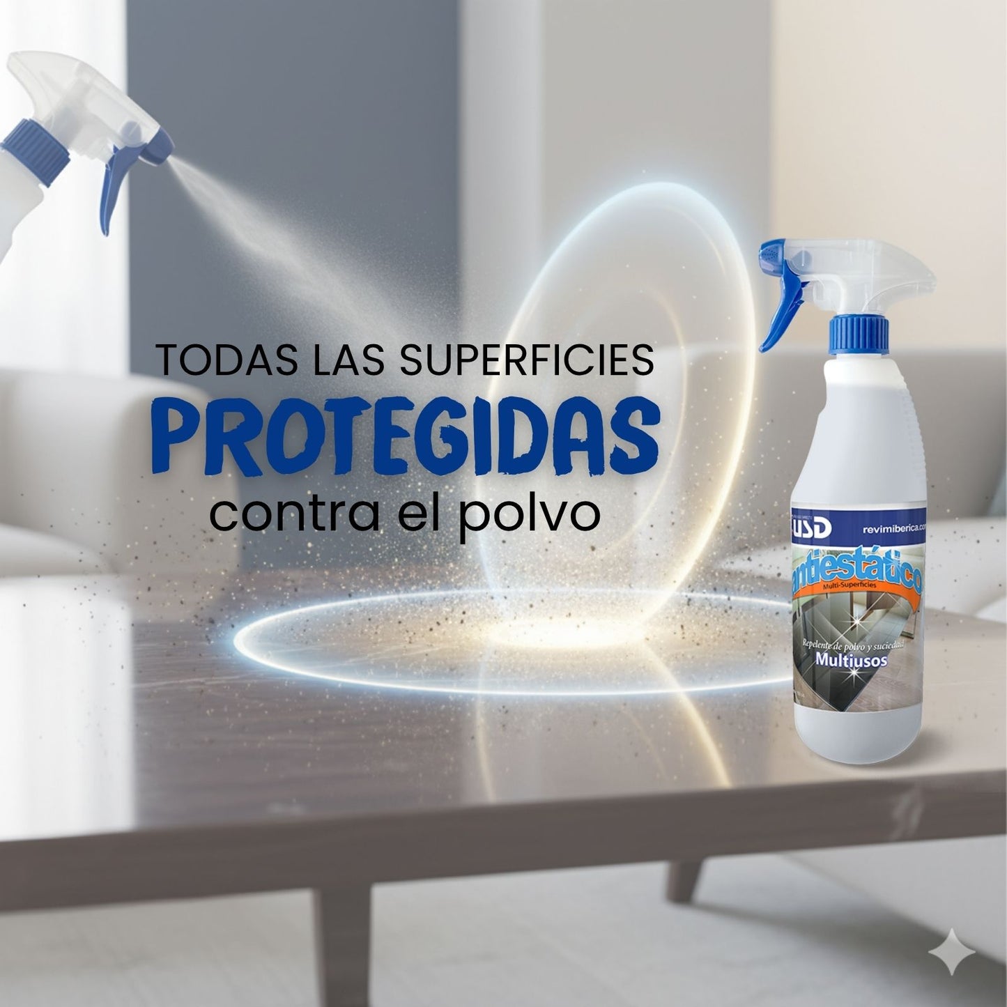 Limpiador Antiestático Multisuperficies – Captapolvo y antipolvo AMPER