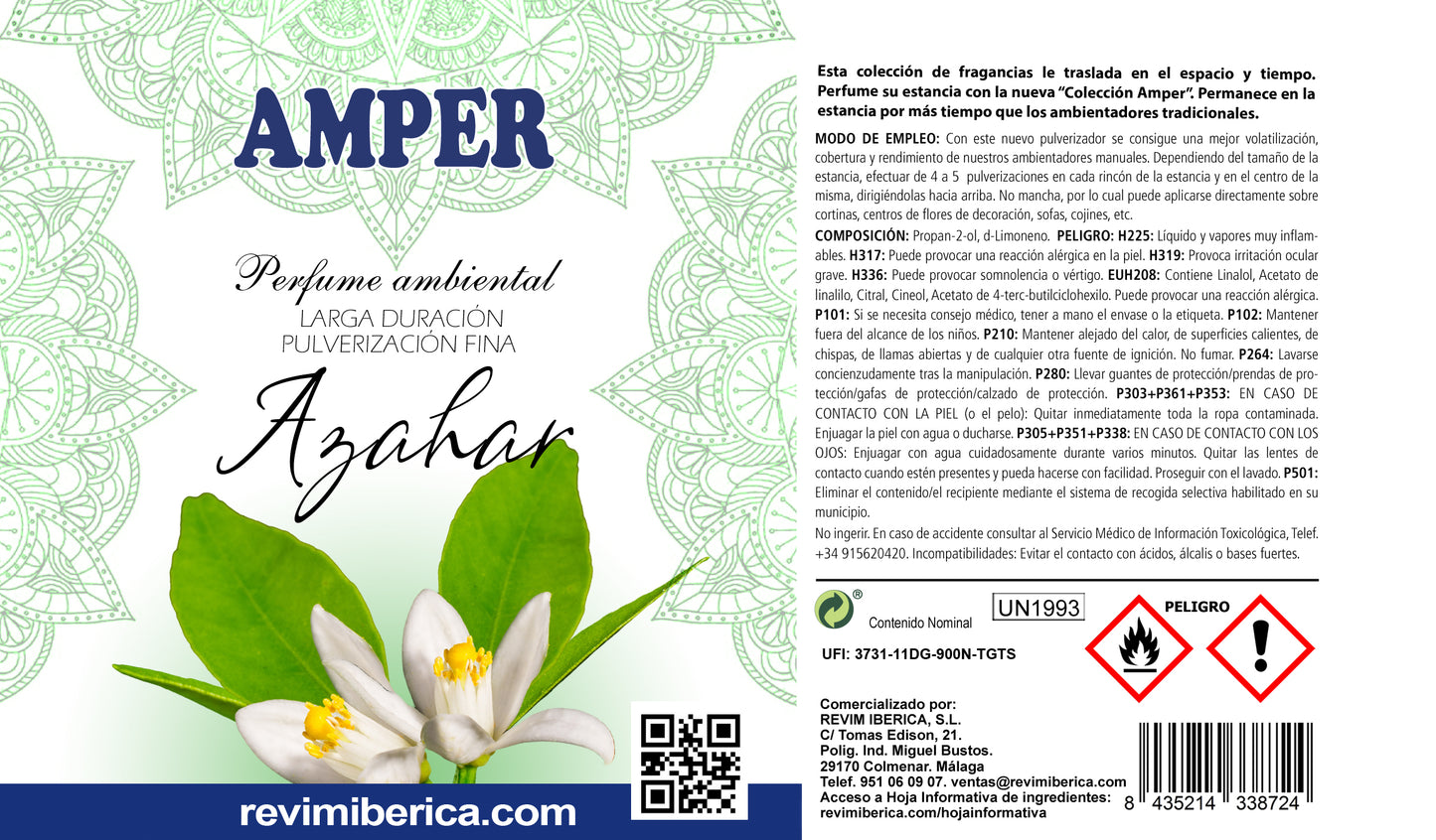 Ambientador de Azahar | Aroma floral de lujo para clínicas, boutiques y portales elegantes