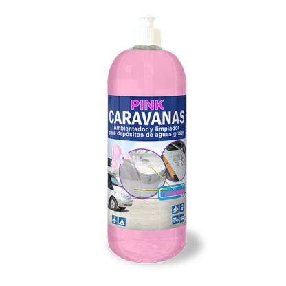 Aditivo Ambientador para Depósitos de Aguas Grises | Autocaravanas y furgonetas camper Limpias y Sin Olores. PINK CARAVANAS