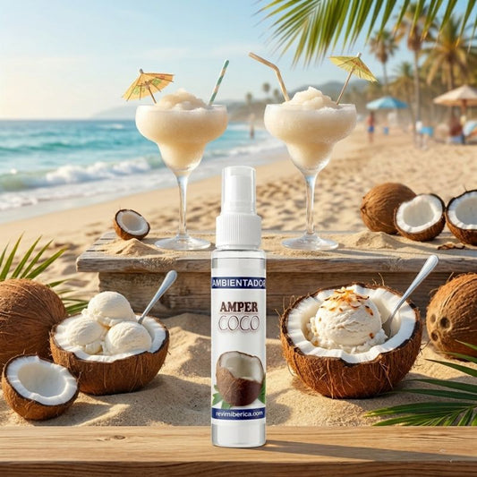 Ambientador AMPER Coco fragancia tropical cremosa y dulce
