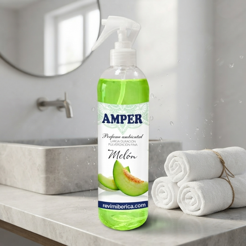 ambientador aroma a melon aplicable en cualquier estancia del hogar para refrescar malos olores