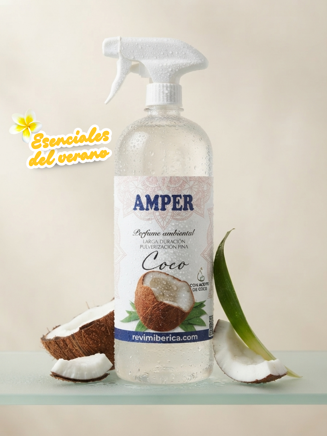 Ambientador aroma COCO AMPER | Aroma tropical con leche y agua de coco