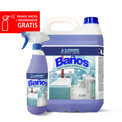 Limpiador Multiusos para Baños. Fragancia Fresca y muy agradable