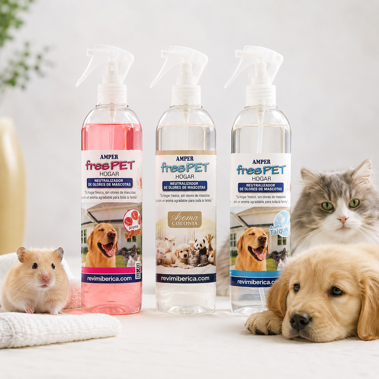 Bruma Perfumada para Perros | Aroma Chuches, Talco y Colonia | AMPER