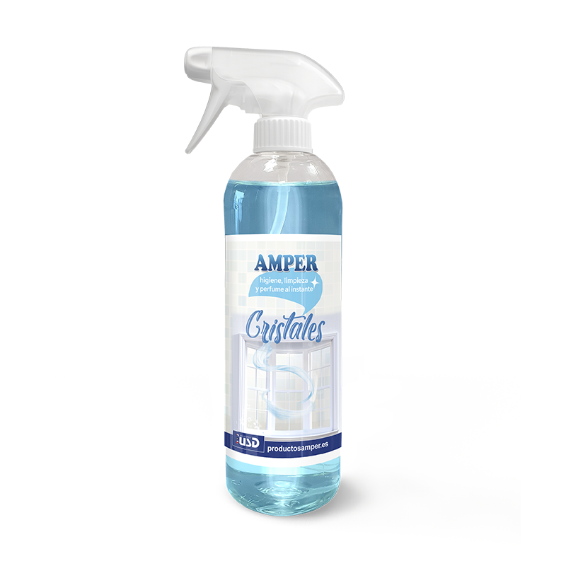 Limpiacristales uso directo AMPER – Formato económico- Brillo sin marcas y secado rápido